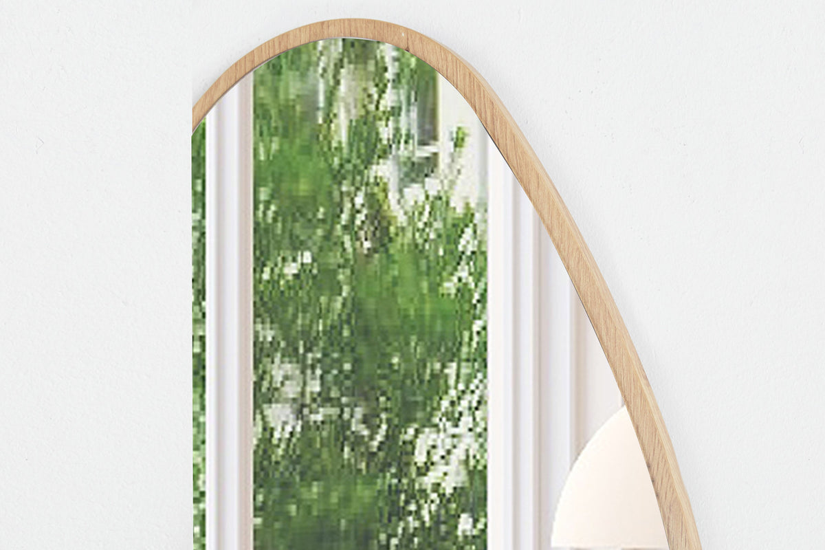 Spiegel 'Rana' 80x50 Oude eik – breedte 50 cm en hoogte 80 cm – aanzicht 5