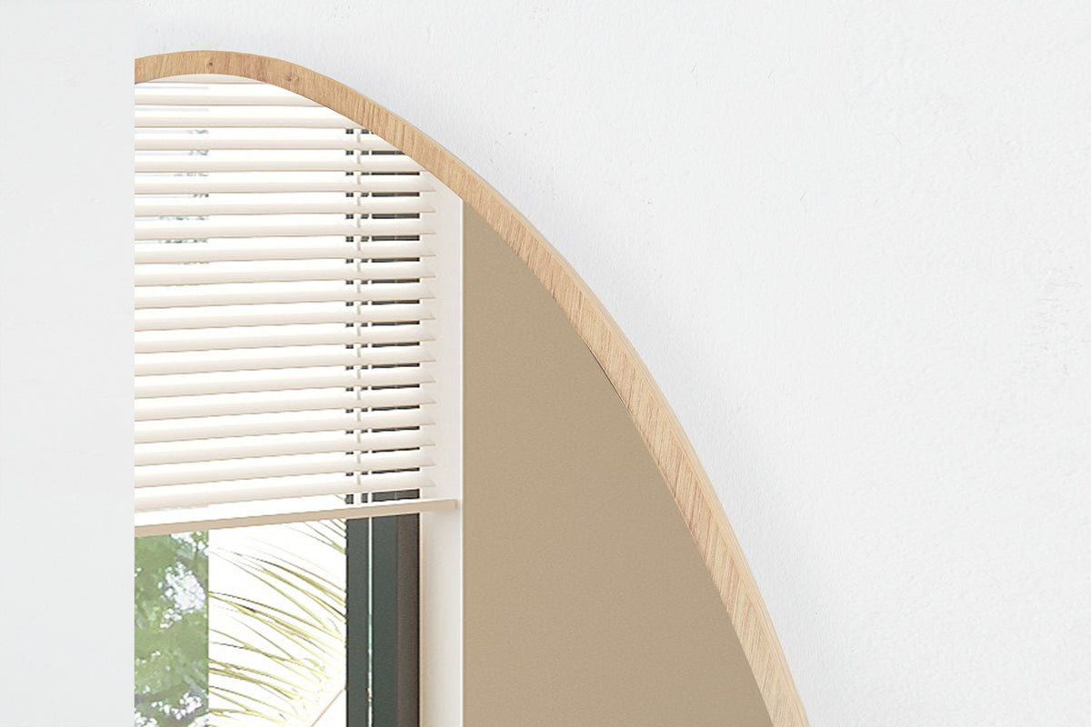 Spiegel 'Roza' 80x60 Oude eik – breedte 60 cm en hoogte 80 cm – aanzicht 5