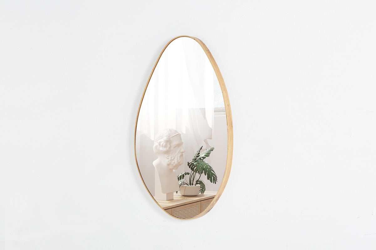 Spiegel 'Romi' 80x50 Oude eik – breedte 50 cm en hoogte 80 cm – aanzicht 4
