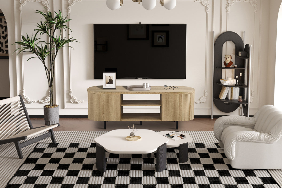 TV meubel 'Lagos' 160 cm Decor Eik Naturel - afbeelding 2