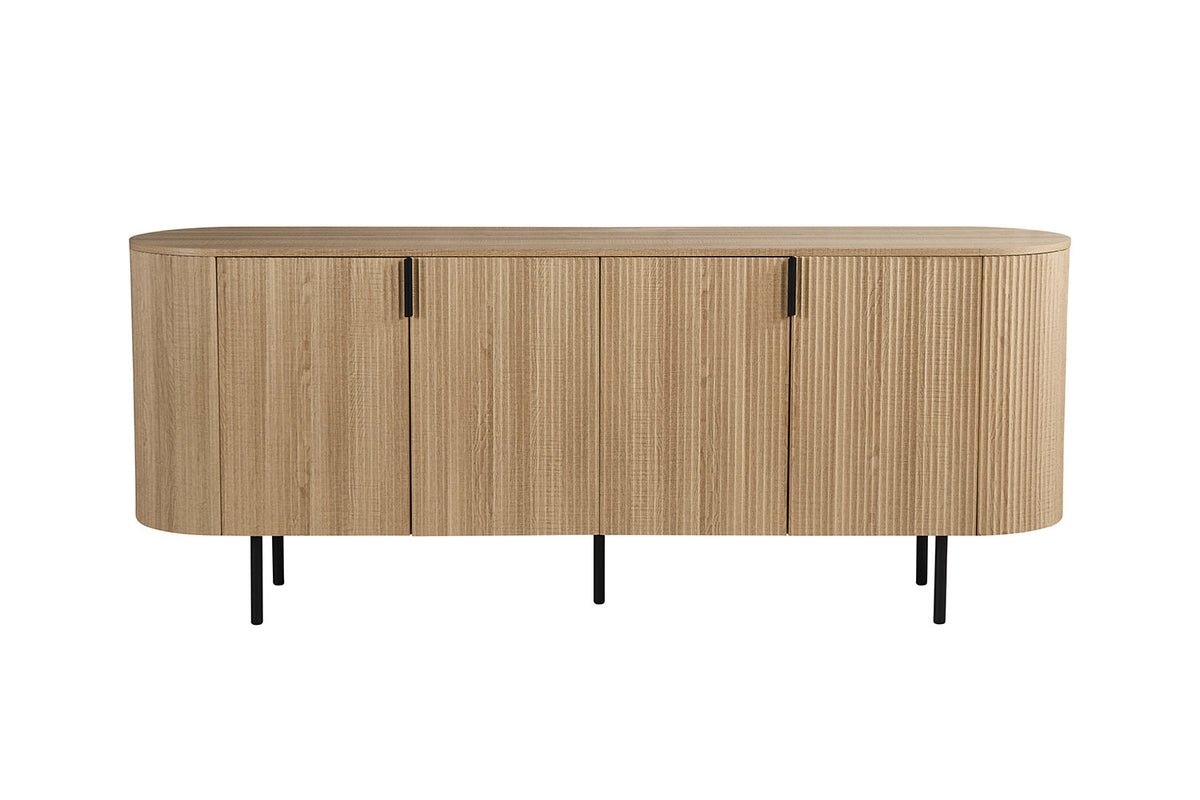 Dressoir 'Lagos' 200 cm Decor Eik Naturel – breedte 200 cm, diepte 45 cm en hoogte 80 cm – aanzicht 3