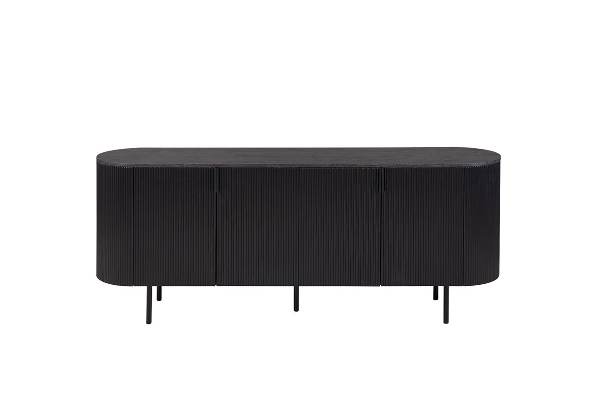 Dressoir 'Lagos' 200 cm Decor Donkerbruin – breedte 200 cm, diepte 45 cm en hoogte 80 cm – aanzicht 3