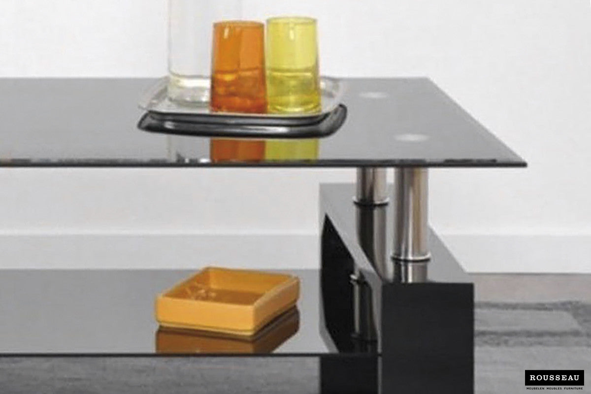 Salontafel 'Alana' Hoogglans zwart - afbeelding 2