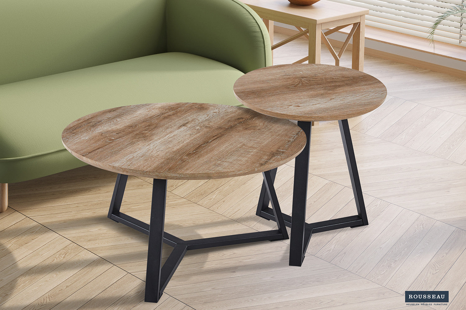 Salontafel 'Paso 1' Decor Oude Eik - afbeelding 2