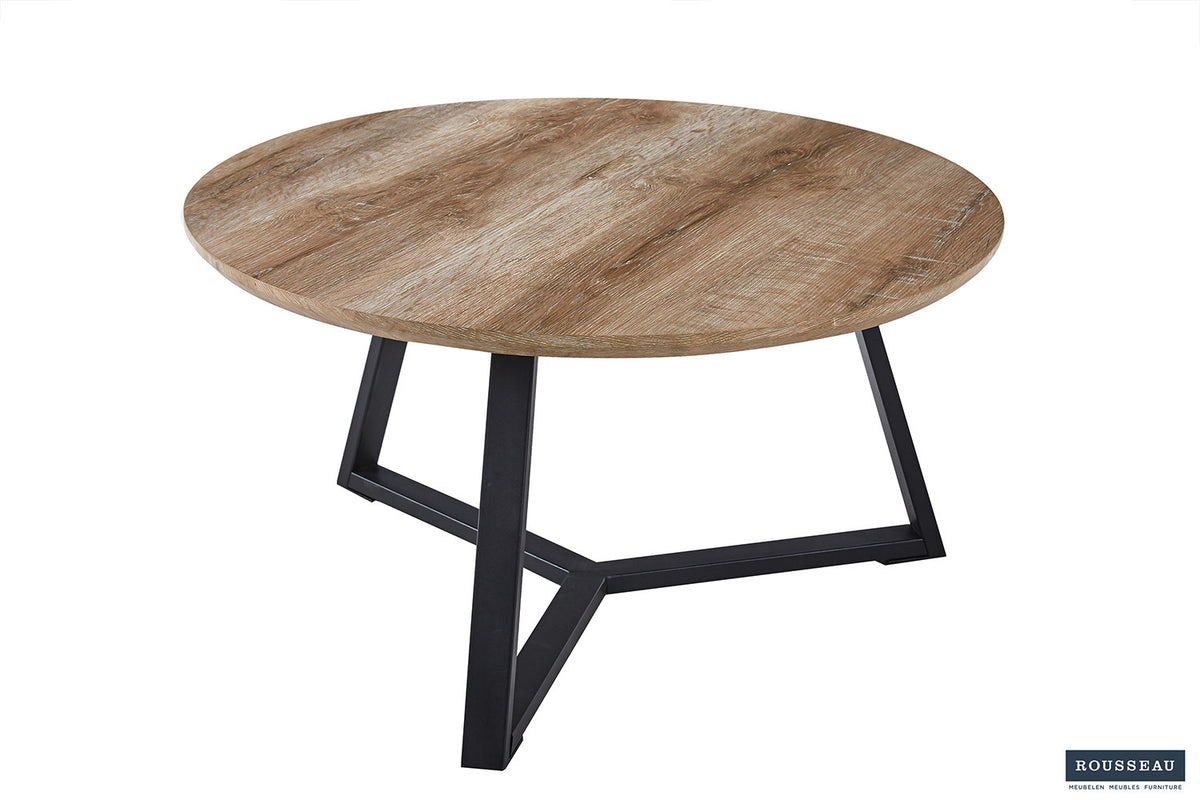 Salontafel 'Paso 1' Decor Oude Eik – breedte 80 cm, diepte 80 cm en hoogte 41 cm – aanzicht 4