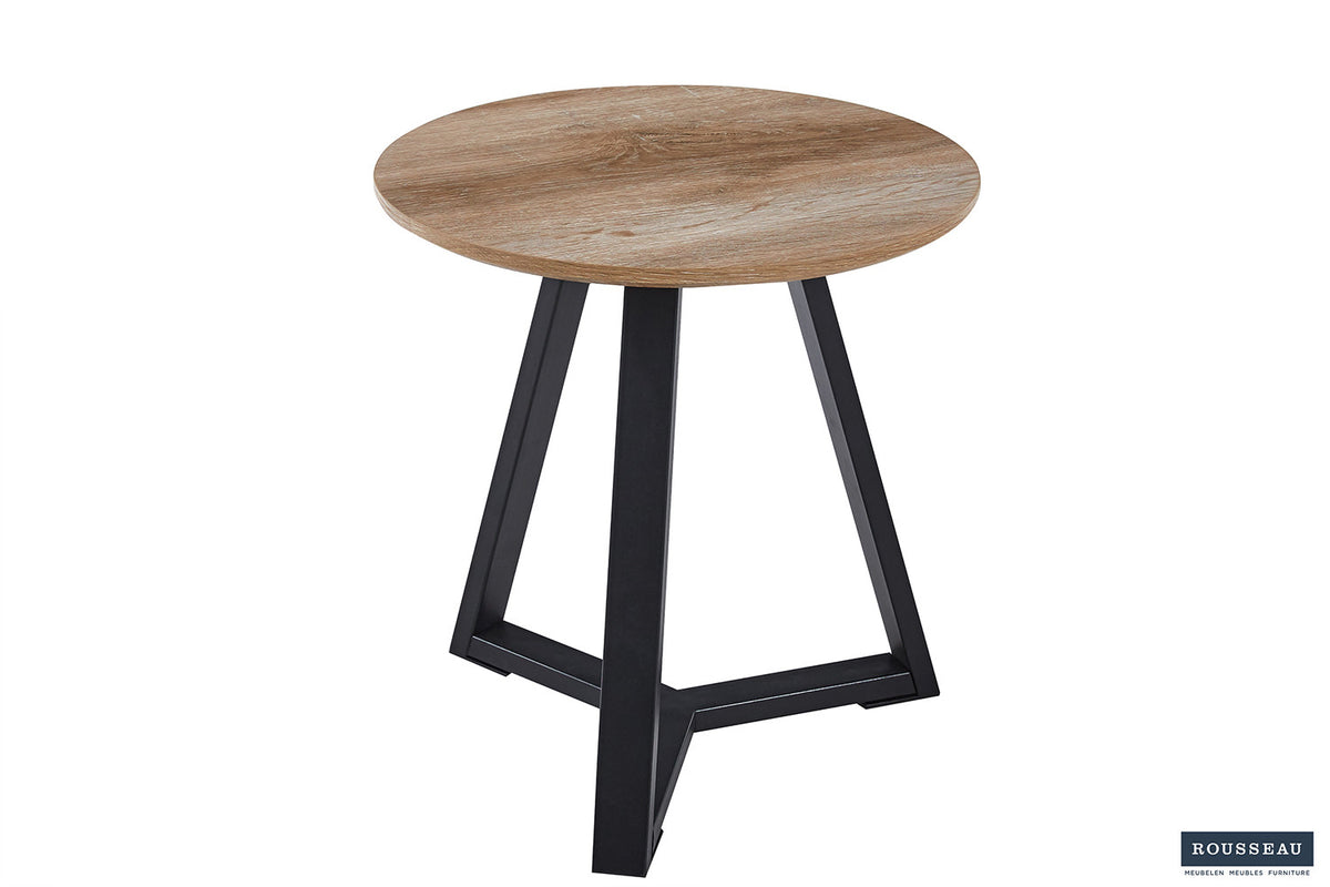 Bijzettafel 'Paso 2' Decor Oude Eik – breedte 45 cm, diepte 45 cm en hoogte 46 cm – aanzicht 4