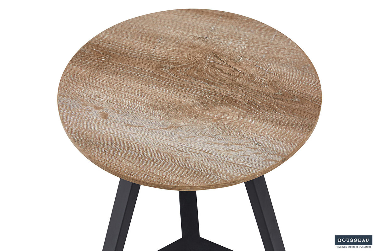 Bijzettafel 'Paso 2' Decor Oude Eik – breedte 45 cm, diepte 45 cm en hoogte 46 cm – aanzicht 5