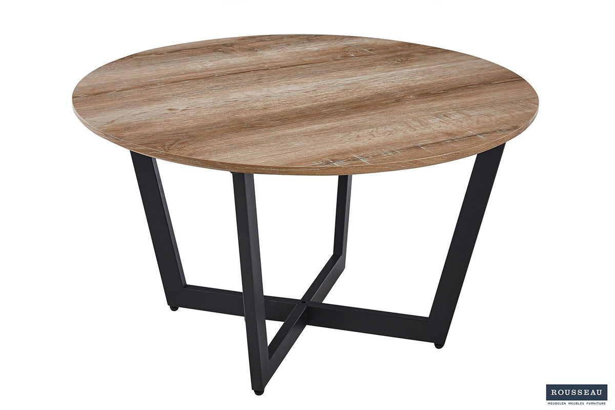 Salontafel 'Paso 3' Decor Oude Eik – breedte 80 cm, diepte 80 cm en hoogte 45 cm – aanzicht 3