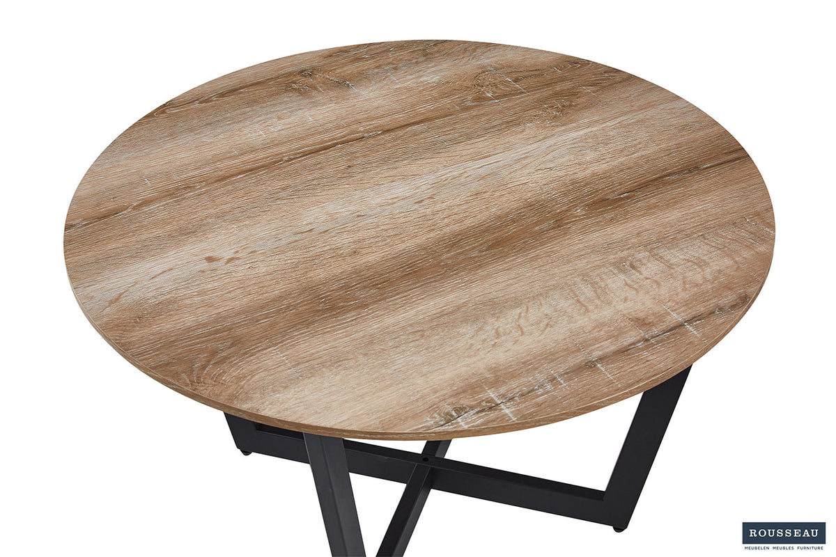 Salontafel 'Paso 3' Decor Oude Eik – breedte 80 cm, diepte 80 cm en hoogte 45 cm – aanzicht 4