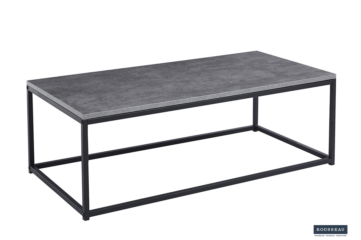 Salontafel 'Dallas' Decor Steen Grijs – breedte 120 cm, diepte 60 cm en hoogte 40 cm – aanzicht 3