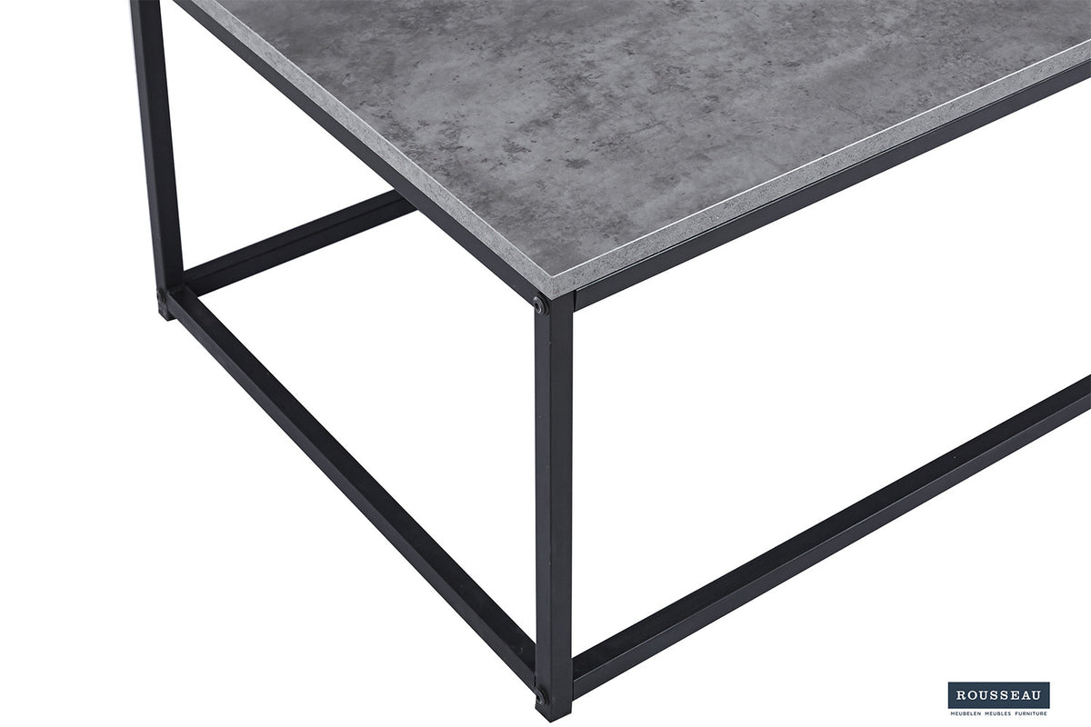 Salontafel 'Dallas' Decor Steen Grijs – breedte 120 cm, diepte 60 cm en hoogte 40 cm – aanzicht 4