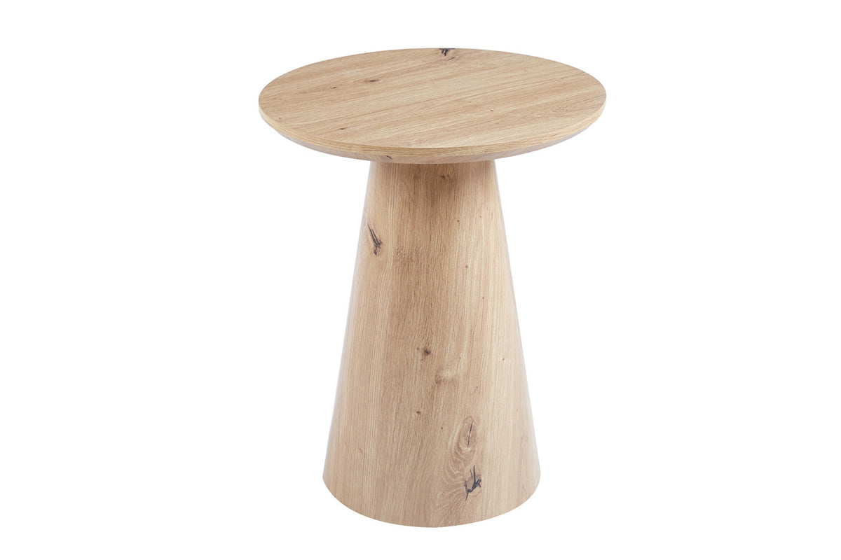 Salontafel 'Lukas' 45 cm Decor Oude eik – breedte 45 cm, diepte 45 cm en hoogte 55 cm – aanzicht 4