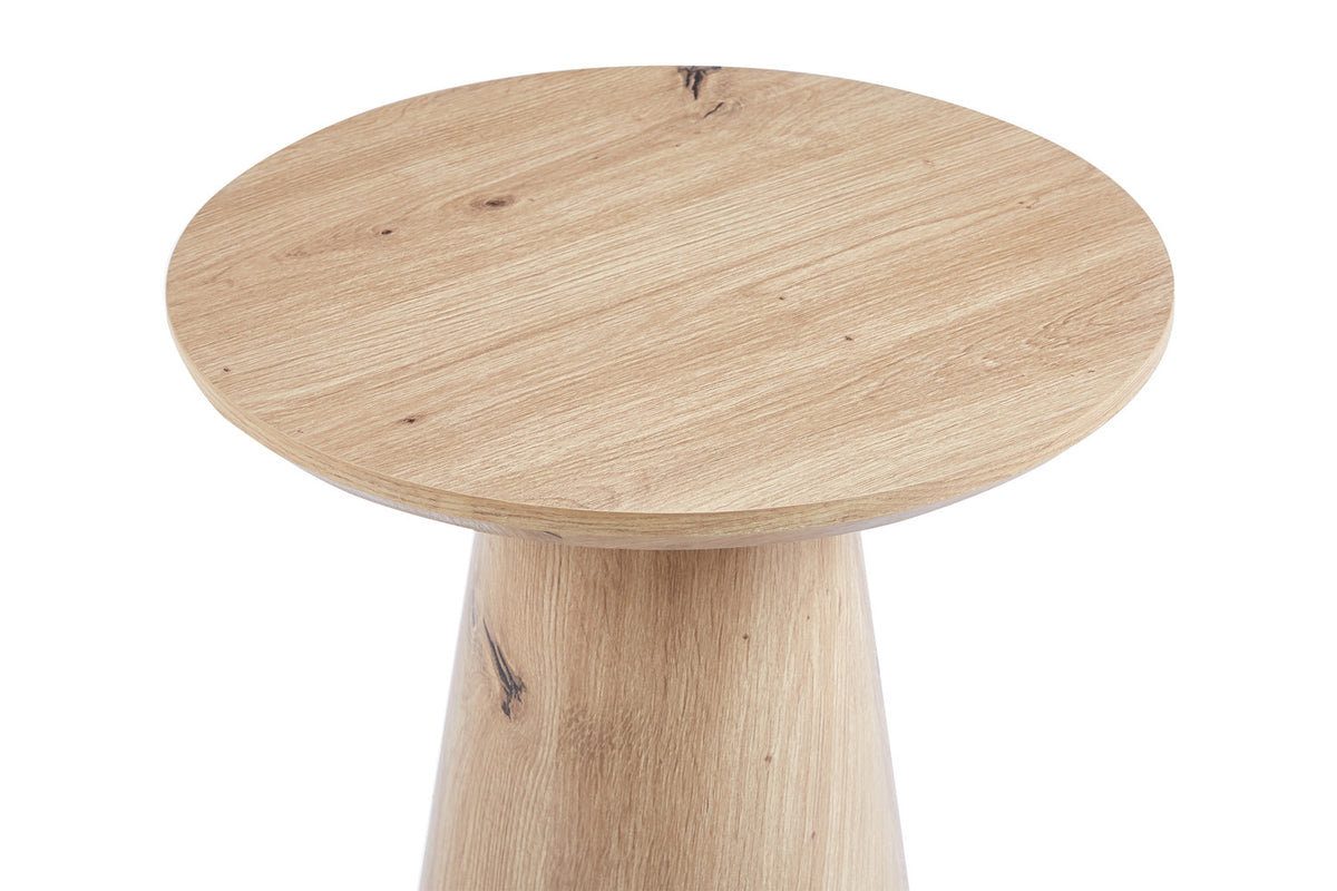 Salontafel 'Lukas' 45 cm Decor Oude eik – breedte 45 cm, diepte 45 cm en hoogte 55 cm – aanzicht 5