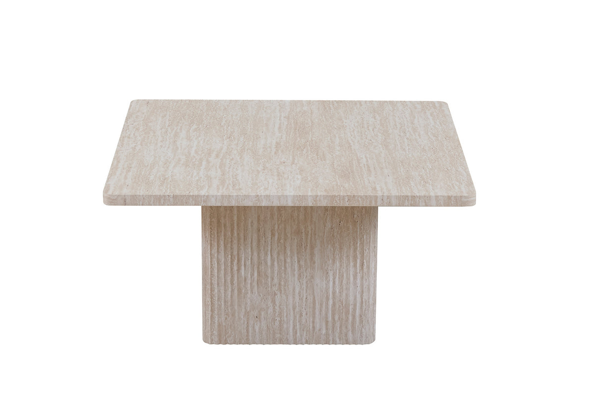 Set van 2 Salontafels 'Bobby' Decor travertin Beige – breedte 60-80 cm, diepte 60-80 cm en hoogte 52-42 cm – aanzicht 5