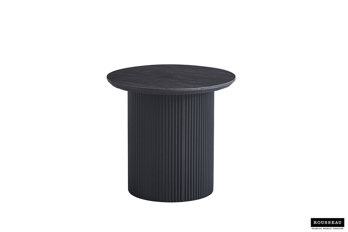 Salontafel 'Lagos' 50 cm Rond Decor Donkerbruin – breedte 50 cm, diepte 50 cm en hoogte 46 cm – aanzicht 3