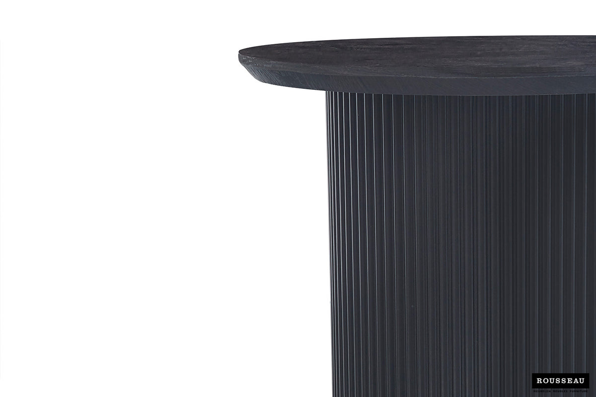 Salontafel 'Lagos' 50 cm Rond Decor Donkerbruin – breedte 50 cm, diepte 50 cm en hoogte 46 cm – aanzicht 5