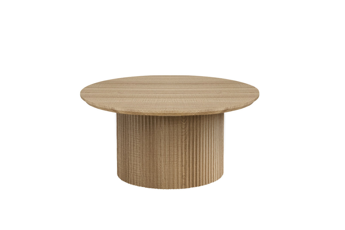 Salontafel Lagos 80 cm Rond Decor Eik Naturel – breedte 80 cm, diepte 80 cm en hoogte 38 cm – aanzicht 3