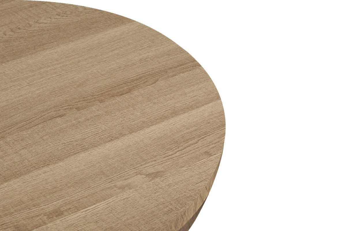 Salontafel Lagos 80 cm Rond Decor Eik Naturel – breedte 80 cm, diepte 80 cm en hoogte 38 cm – aanzicht 5