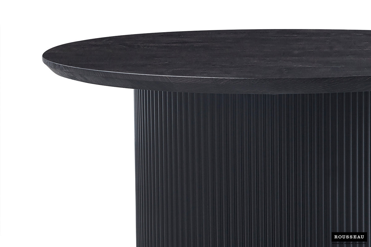 Salontafel 'Lagos' 80 cm Rond Decor Donkerbruin – breedte 80 cm, diepte 80 cm en hoogte 38 cm – aanzicht 5