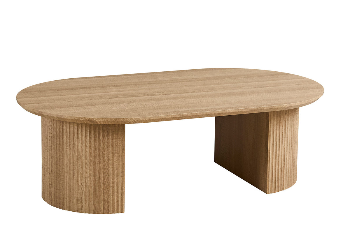 Salontafel Lagos 120 cm Decor Eik Naturel – breedte 120 cm, diepte 70 cm en hoogte 38 cm – aanzicht 3