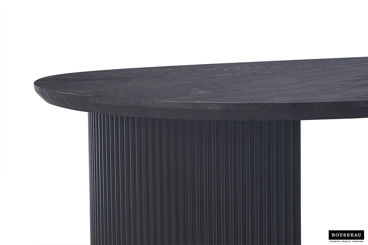 Salontafel Lagos 120 cm Ovaal Decor Donkerbruin – breedte 120 cm, diepte 70 cm en hoogte 38 cm – aanzicht 5