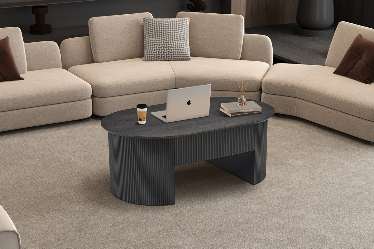 Salontafel Lagos 120 cm Lift-top Decor Donkerbruin – breedte 120 cm, diepte 70 cm en hoogte 45-62 cm – aanzicht 3