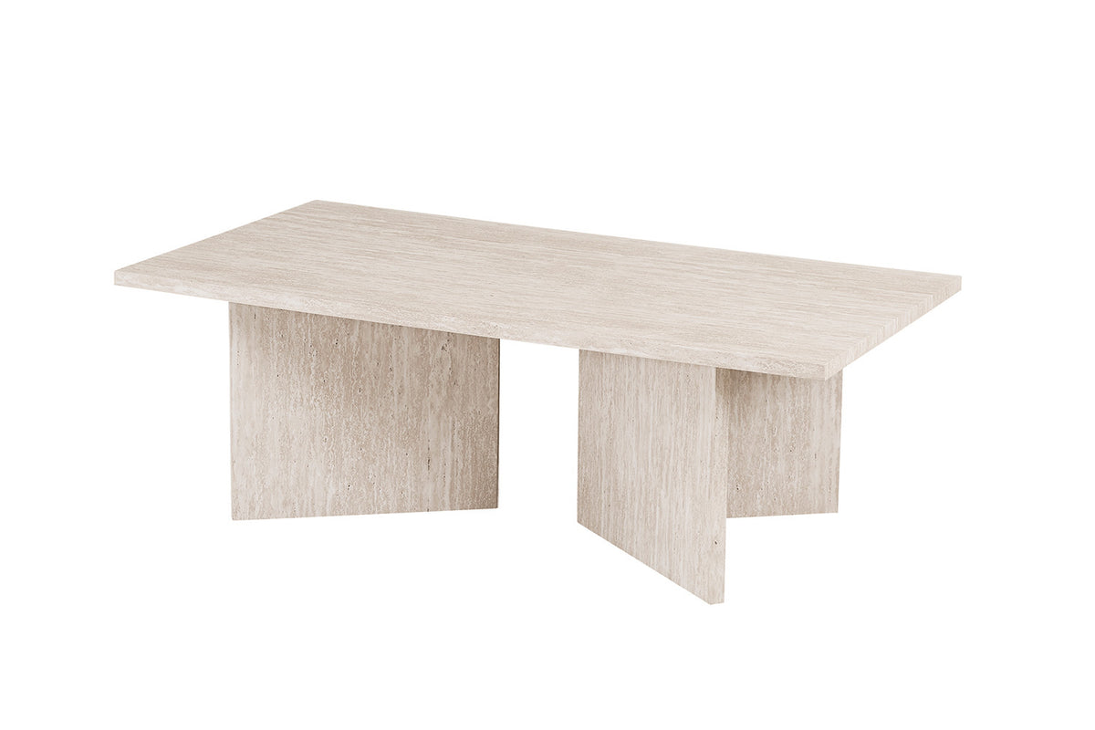 Salontafel Litar Decor Travertin Beige – breedte 125 cm, diepte 65 cm en hoogte 42 cm – aanzicht 4