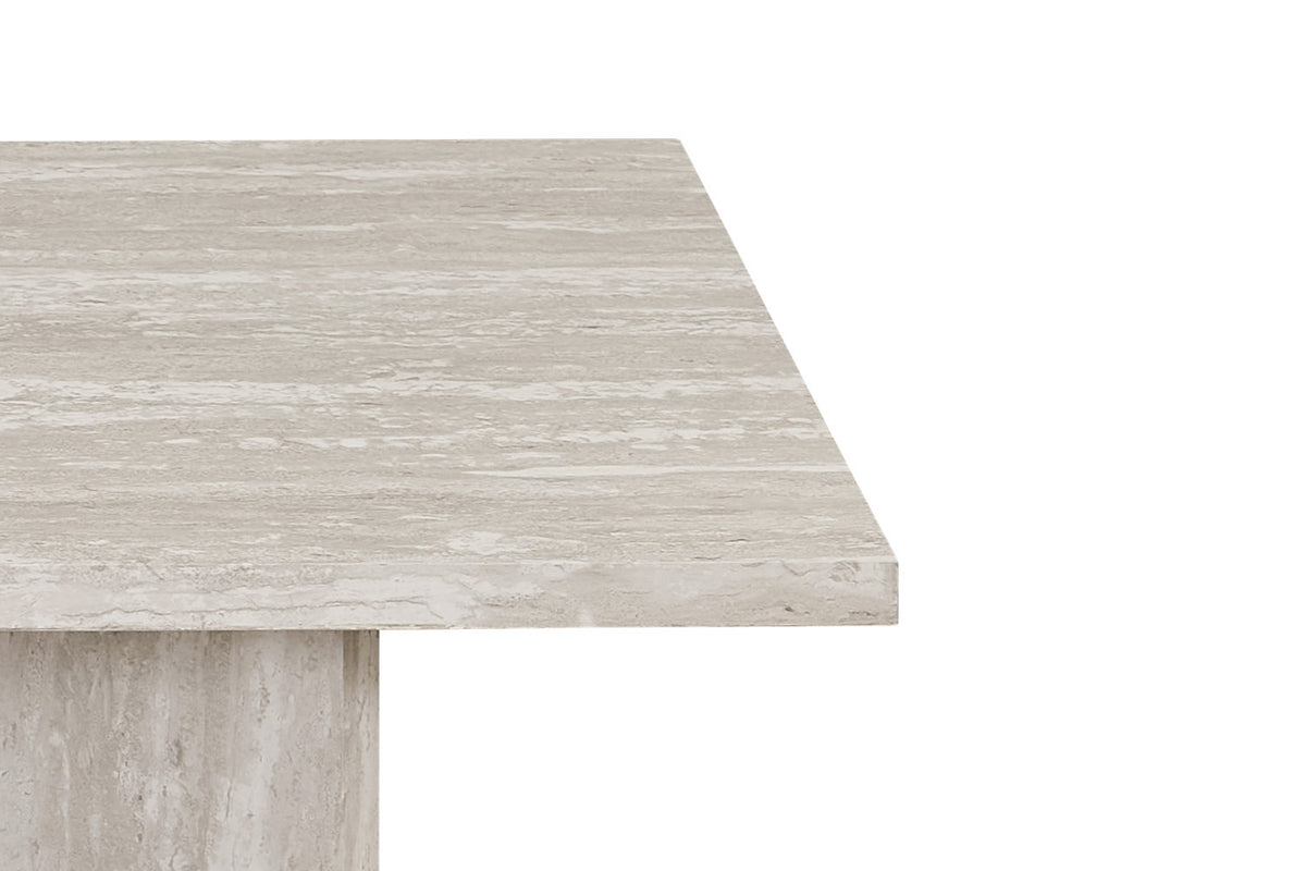 Salontafel Litar Decor Travertin Grijs – breedte 125 cm, diepte 65 cm en hoogte 42 cm – aanzicht 6