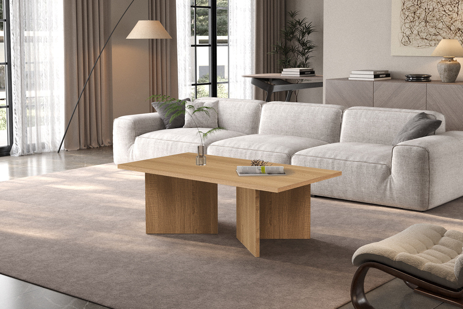 NEW - Salontafel 'Litar' Decor Eik Naturel - afbeelding 2