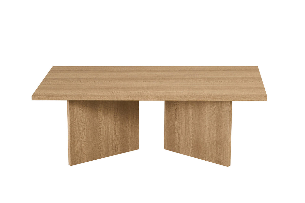 Salontafel Litar Decor Eik Naturel – breedte 125 cm, diepte 65 cm en hoogte 42 cm – aanzicht 3