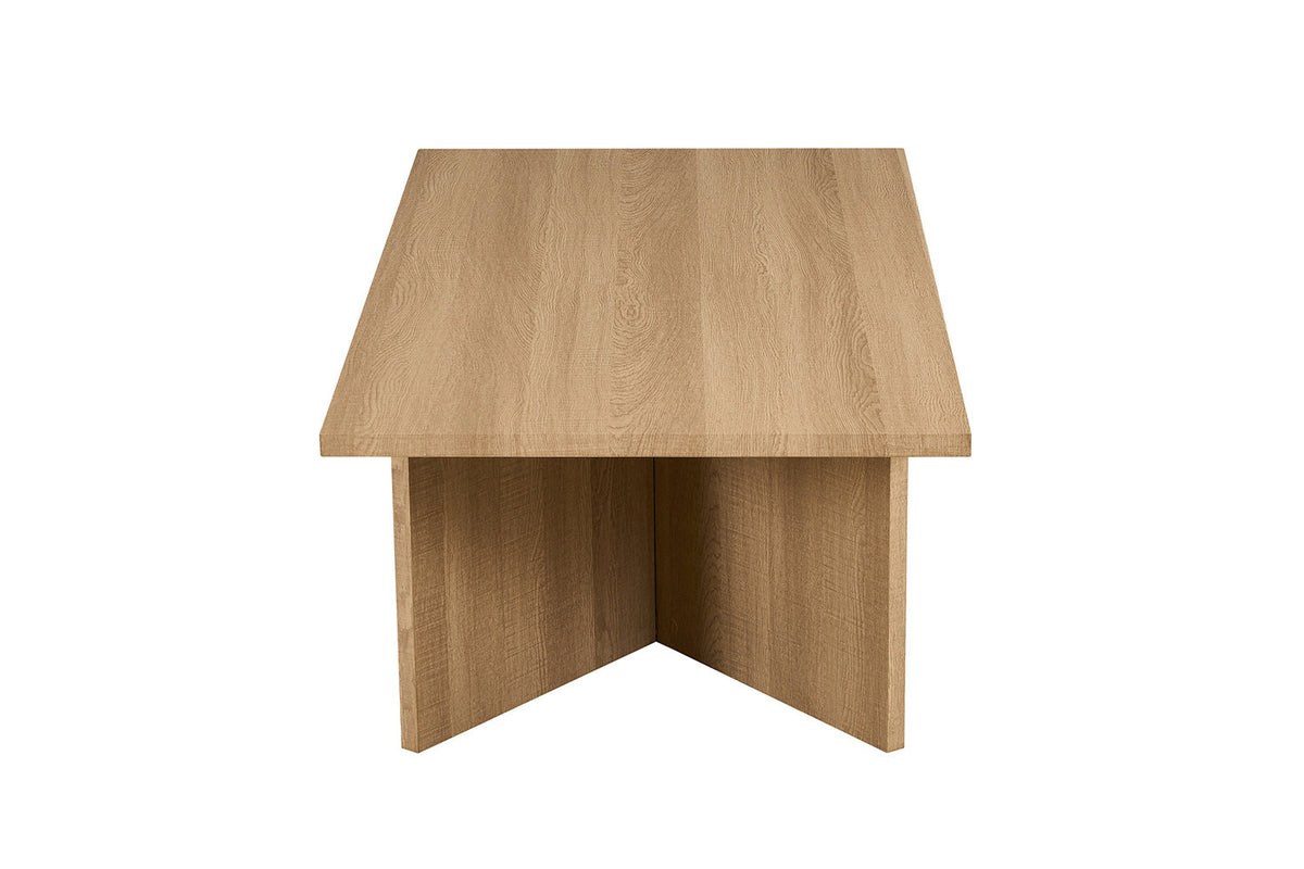 Salontafel Litar Decor Eik Naturel – breedte 125 cm, diepte 65 cm en hoogte 42 cm – aanzicht 5
