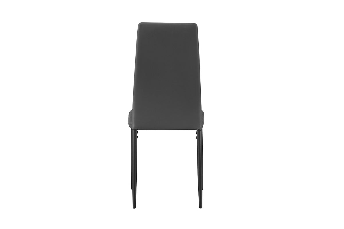 Set van 4 stoelen Cato/Kenzo PU Grijs – breedte 41 cm, diepte 48 cm en hoogte 96 cm – aanzicht 5