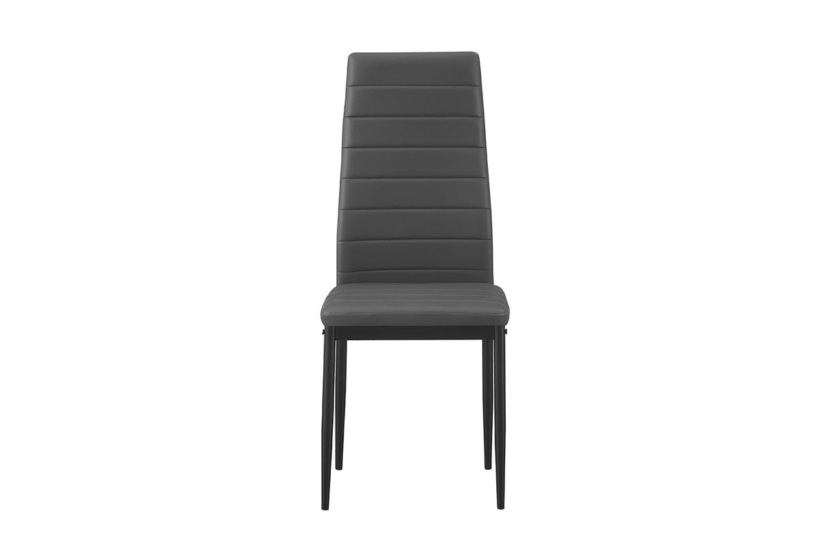 Set van 4 stoelen Cato/Kenzo PU Grijs – breedte 41 cm, diepte 48 cm en hoogte 96 cm – aanzicht 6