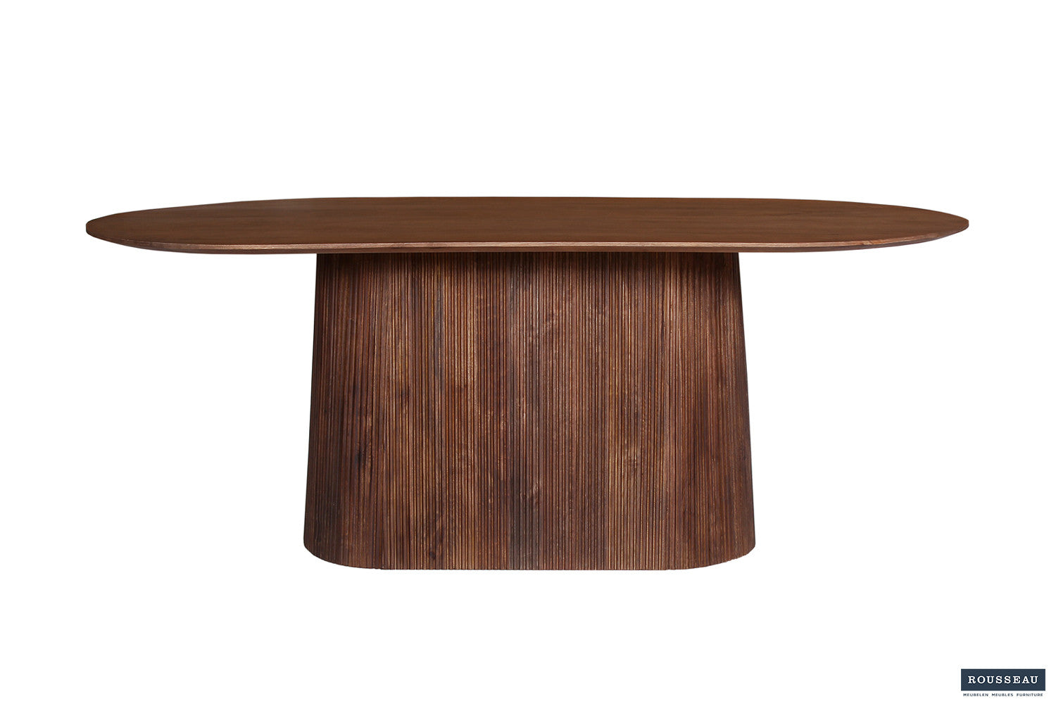 Tafel 'Miguel' 200 cm Ovaal Mango hout Lichtbruin - afbeelding 2
