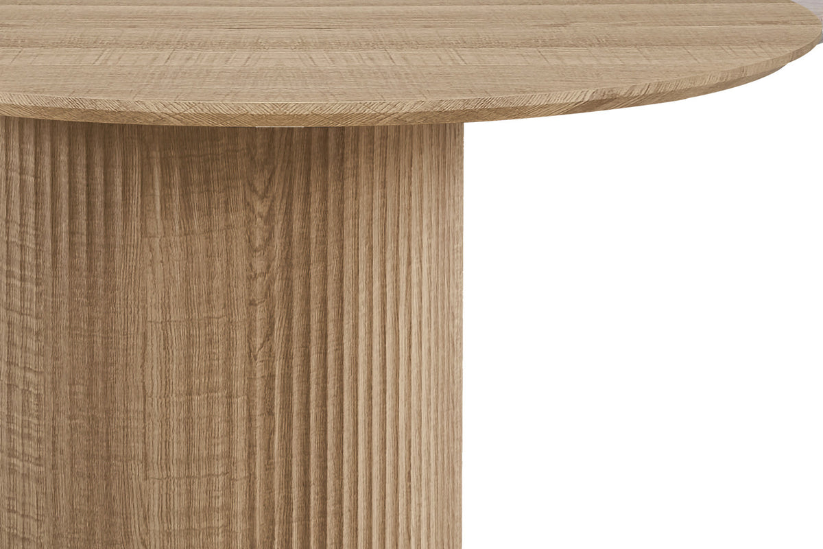 Tafel Lagos 120 cm Rond Decor Eik Naturel – breedte 120 cm, diepte 120 cm en hoogte 76 cm – aanzicht 5