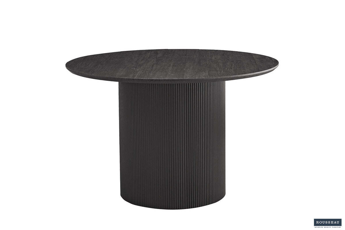 Tafel Lagos 120 cm Rond Decor Donkerbruin – breedte 120 cm, diepte 120 cm en hoogte 76 cm – aanzicht 3