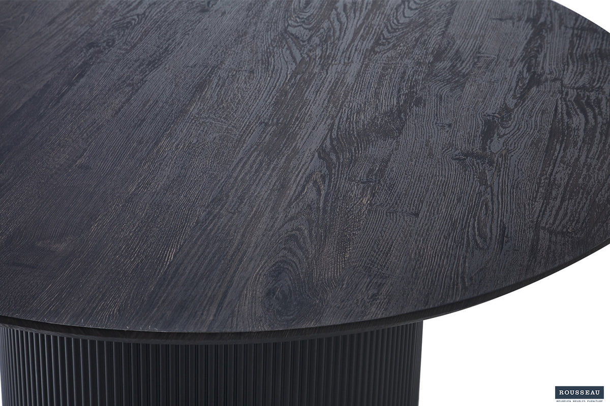 Tafel Lagos 120 cm Rond Decor Donkerbruin – breedte 120 cm, diepte 120 cm en hoogte 76 cm – aanzicht 4
