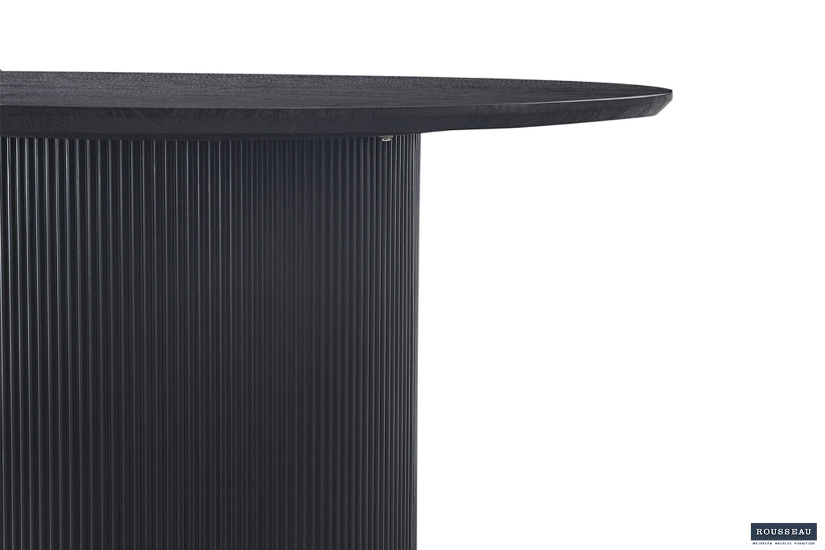 Tafel Lagos 120 cm Rond Decor Donkerbruin – breedte 120 cm, diepte 120 cm en hoogte 76 cm – aanzicht 5