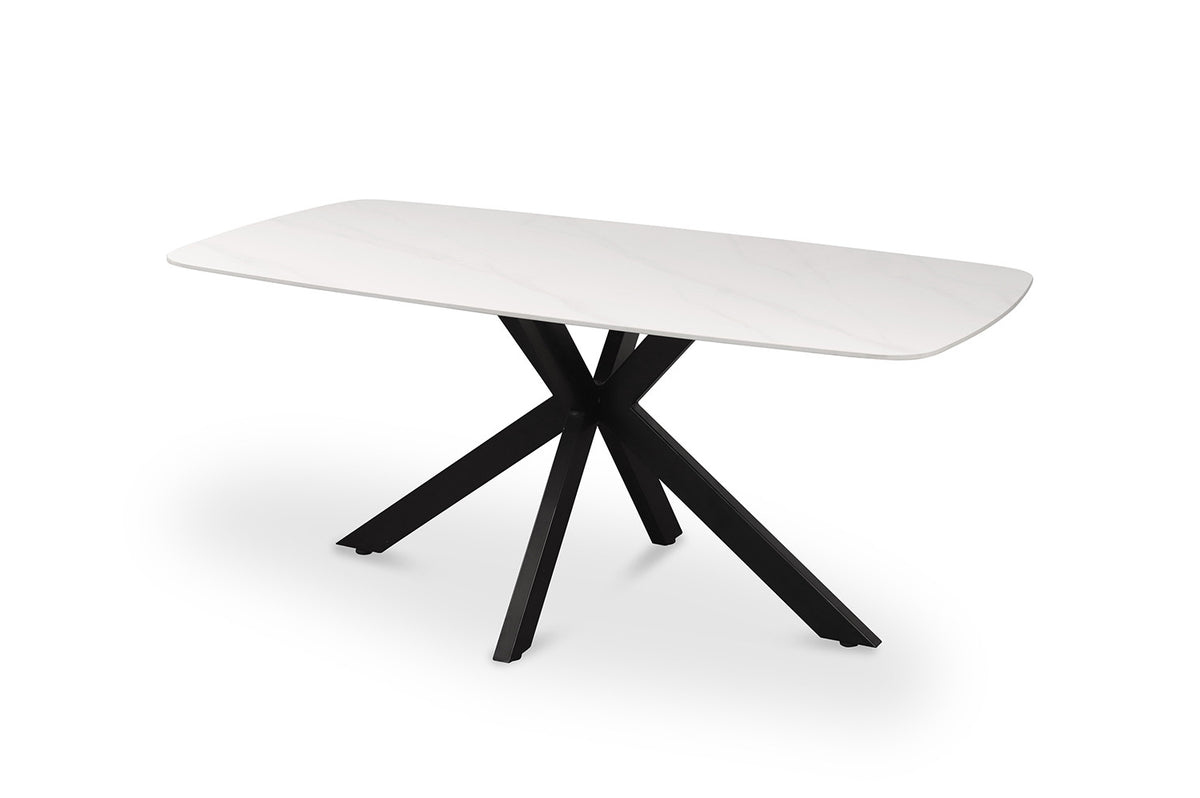 Tafel Apollo 180 cm Deens Ovaal Steen Wit – breedte 180 cm, diepte 90 cm en hoogte 76 cm – aanzicht 5