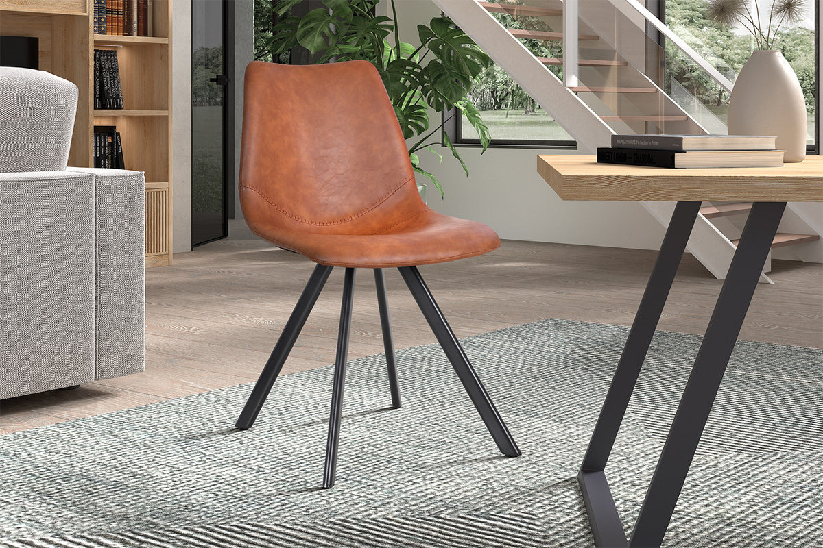 Stoel 'Emma' PU Cognac - afbeelding 2