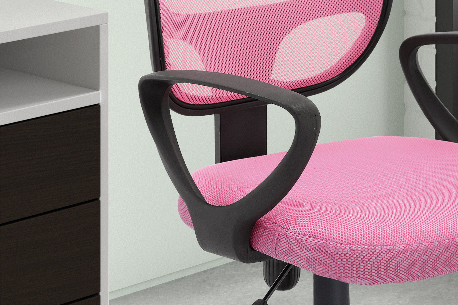 Bureaustoel 'Hippa' Mesh Roze - afbeelding 2
