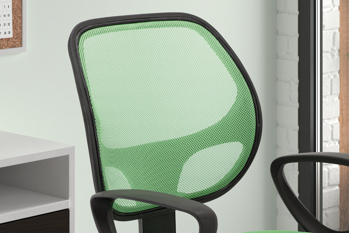 Bureaustoel Hippa Mesh Lime – aanzicht 4