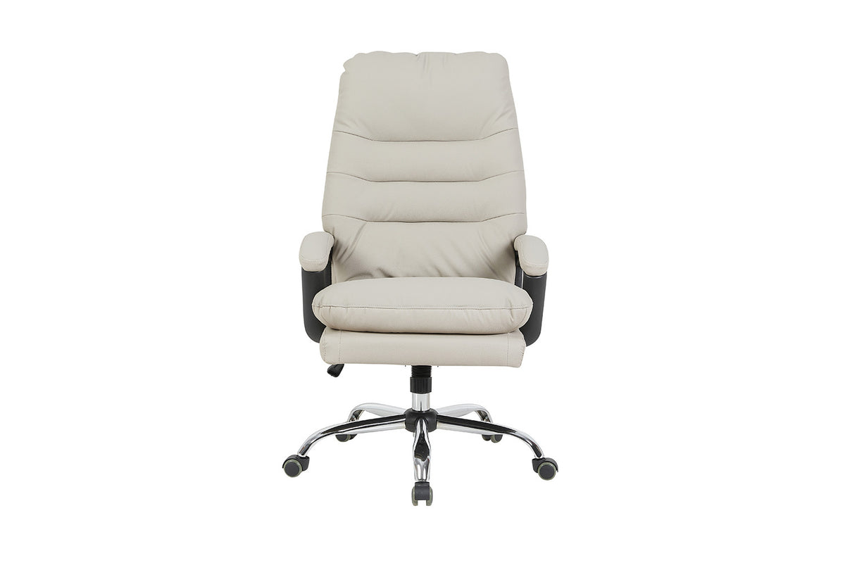 Bureaustoel Daniel Beige PU – aanzicht 3