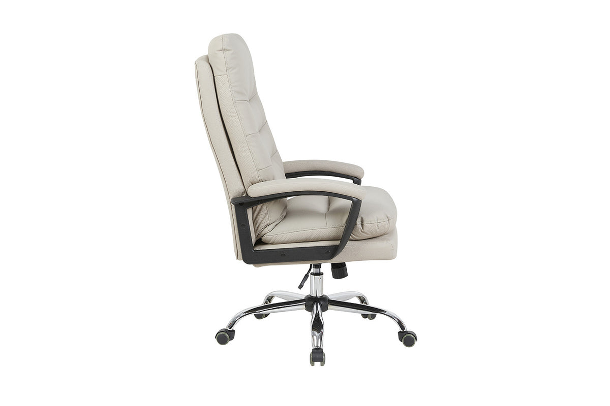 Bureaustoel Daniel Beige PU – aanzicht 5
