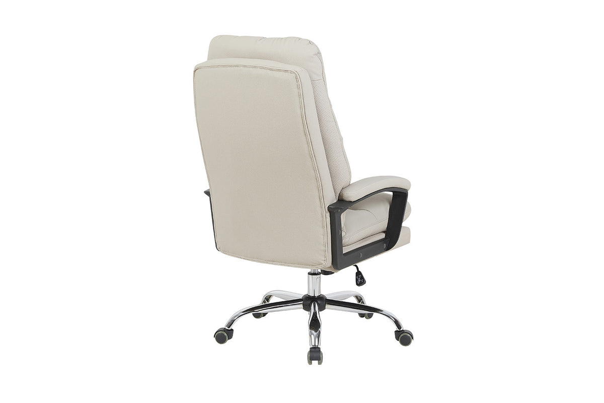 Bureaustoel Daniel Beige PU – aanzicht 6