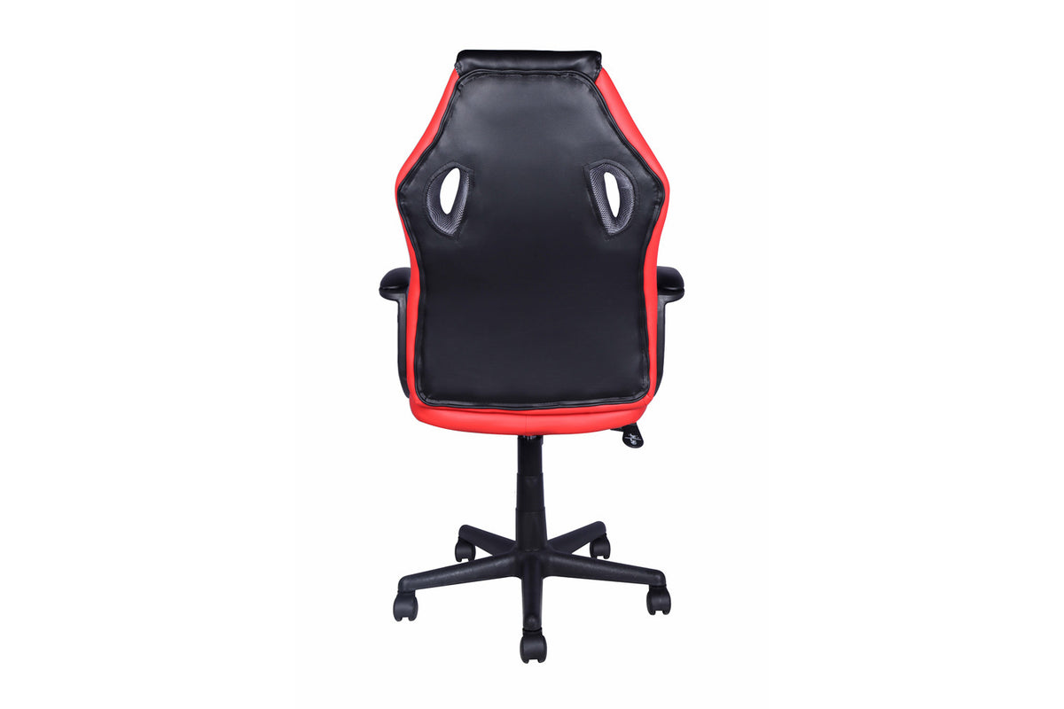Gamingstoel Tiger PU Zwart/Rood/Grijs – aanzicht 6