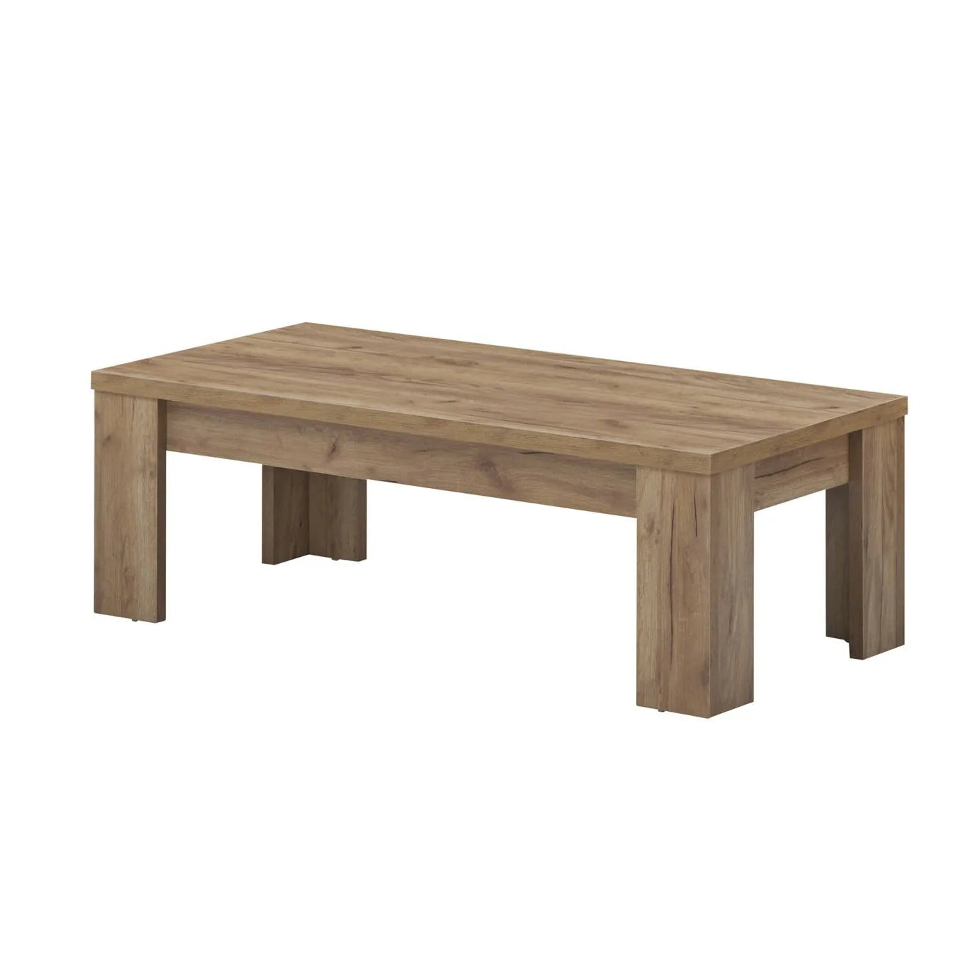 Rechthoekige salontafel Delvio met 4 poten