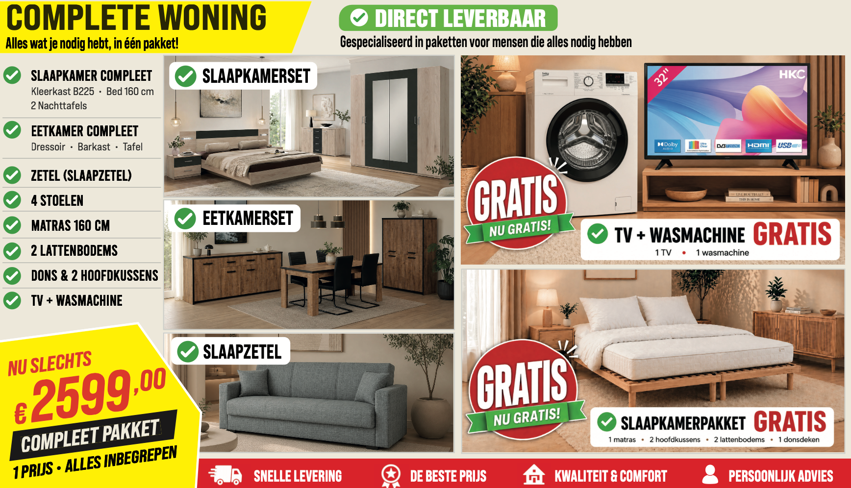 Woonpakket All-in-house compleet