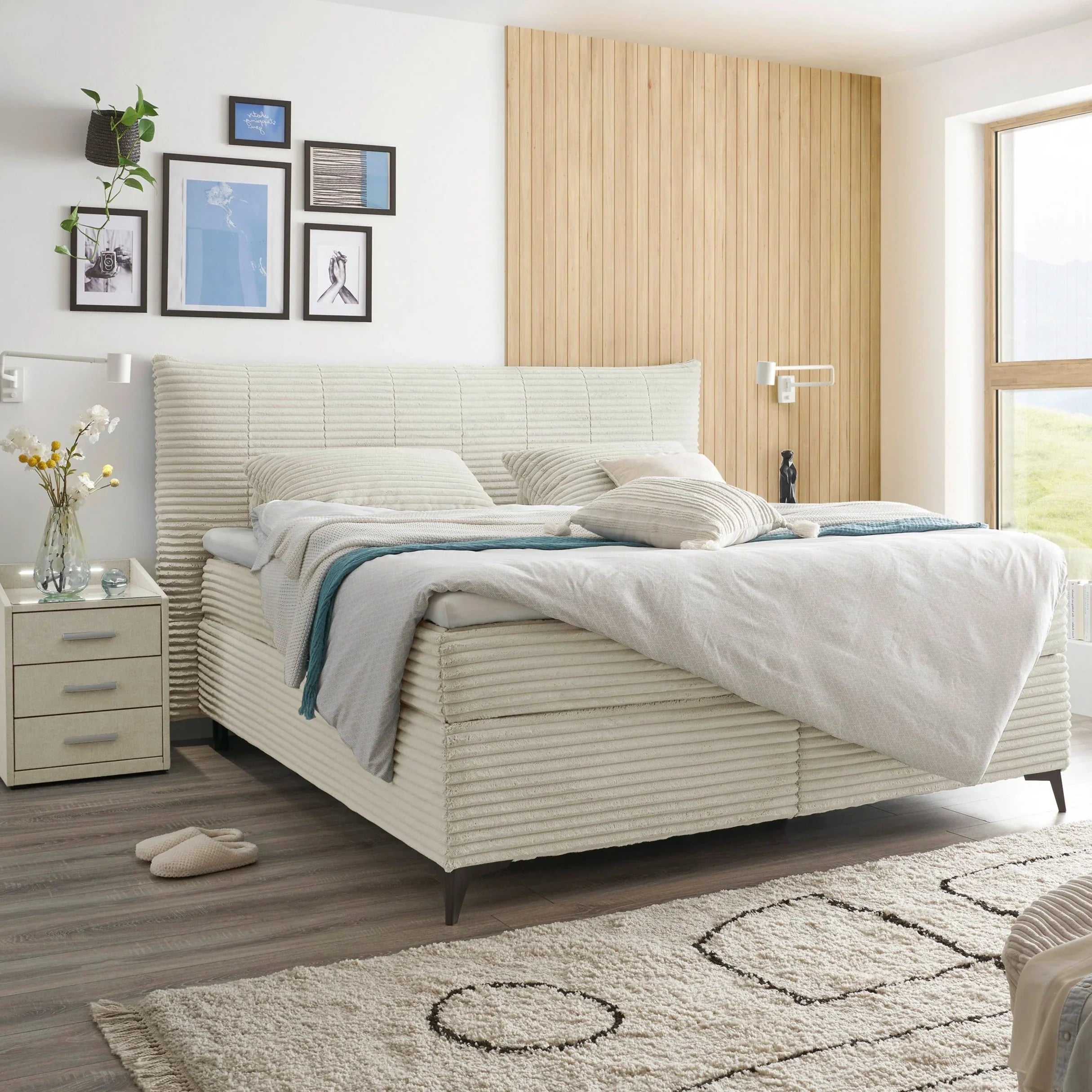Boxspring Washington - Ribbelstof