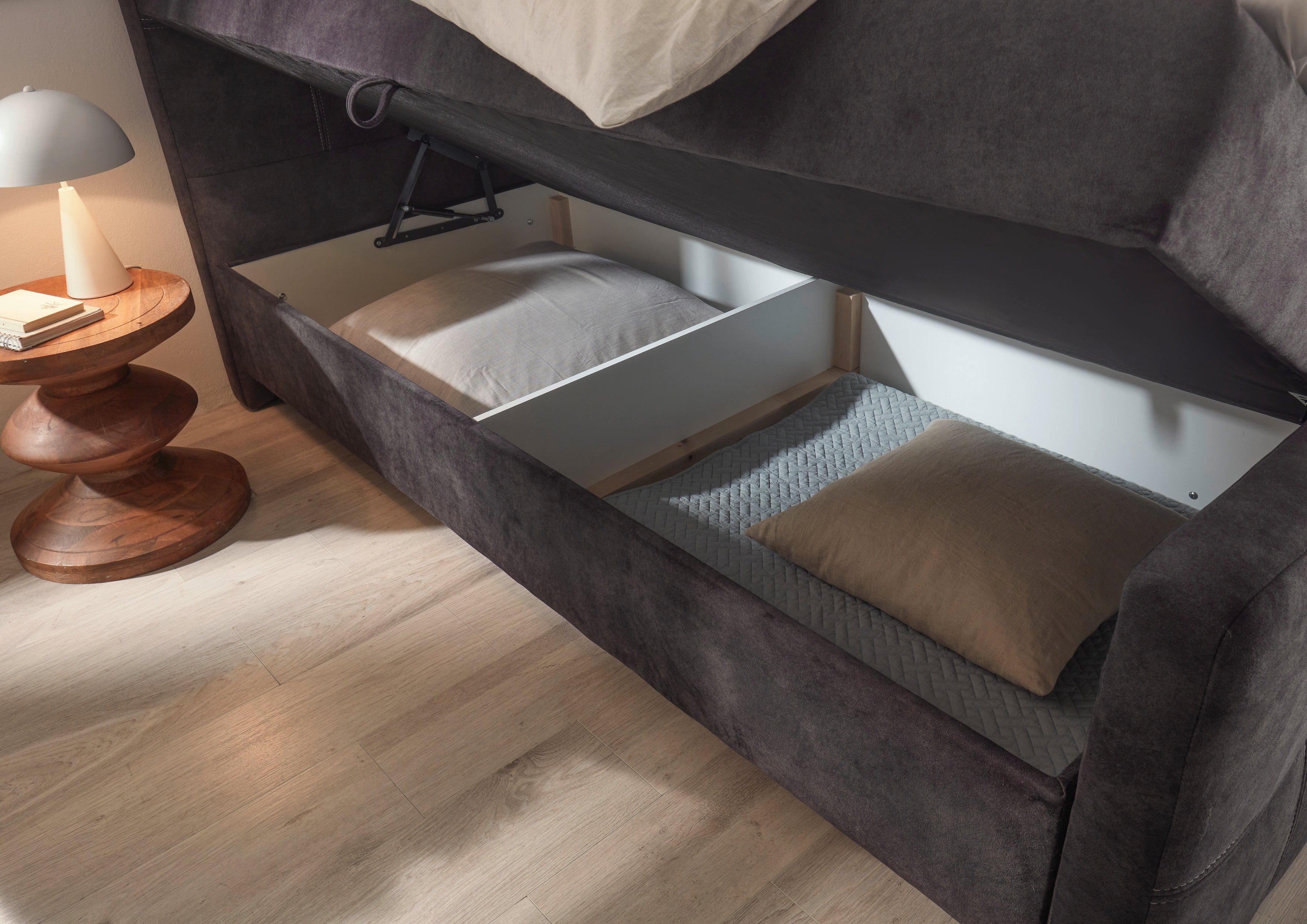 Boxspring Valencia - zwarte velvet